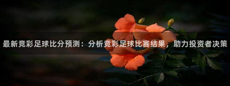 最新竞彩足球比分预测：分析竞彩足球比